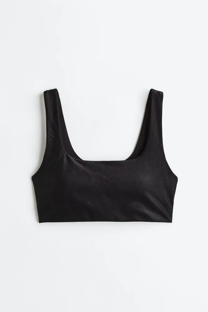 Medium support sports bra in DryMove™ - Black - Ladies