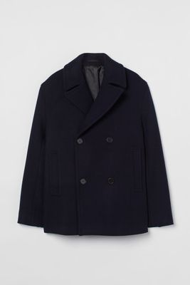 Wool-blend Pea Coat