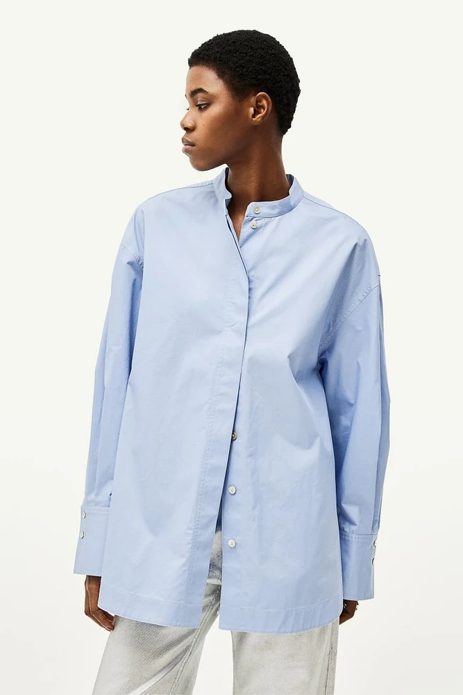 H&M Oversized Band Collar Shirt | Coquitlam Centre