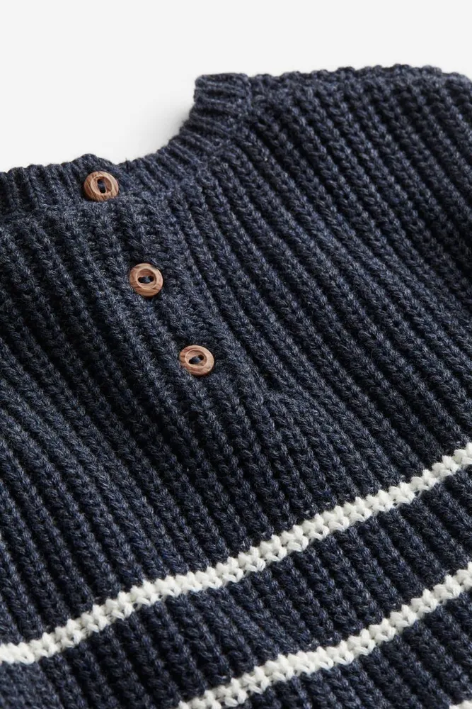 2-piece Jacquard-knit Cotton Set