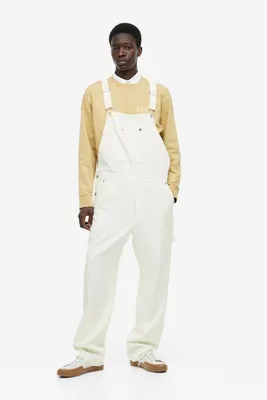 Relaxed Fit Linen-blend Overalls