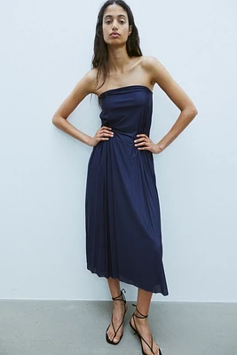 Pleated Bandeau Dress