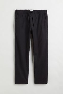 Relaxed Fit Linen-blend Joggers