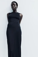 Microfiber Maxi Dress