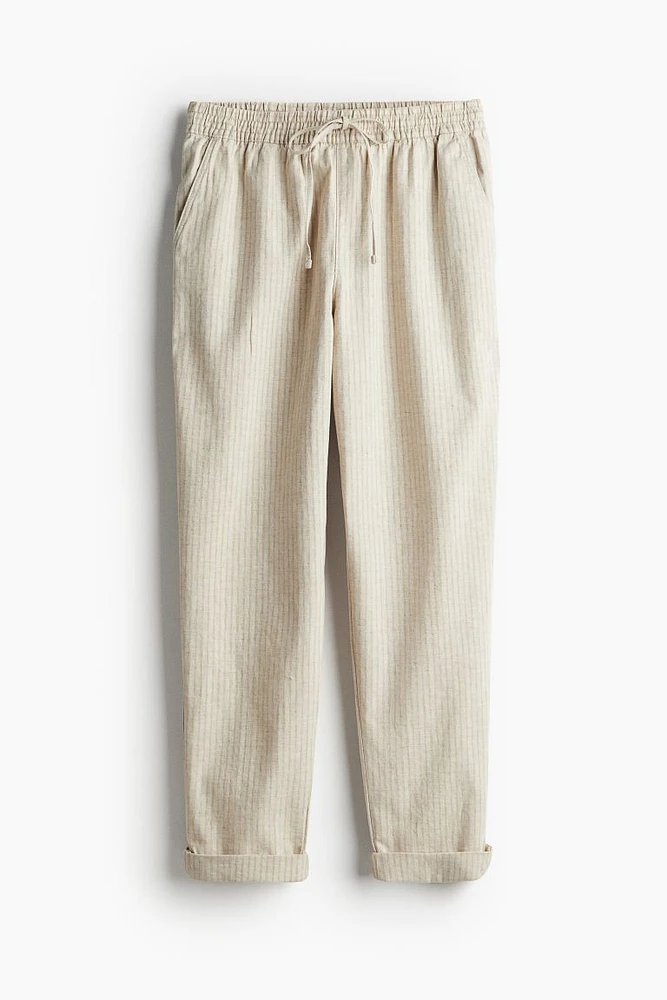 Linen-blend Joggers