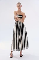 Pleated Bandeau Dress