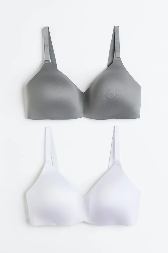 Women's Soft Solid Wirefree Bras 2-Pack 