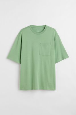 Relaxed Fit Pocket-detail T-shirt