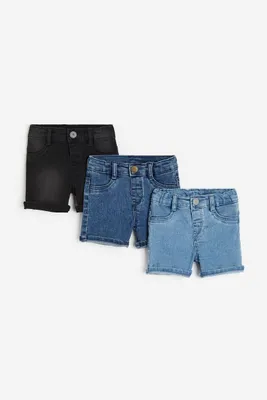 3-pack Denim Shorts