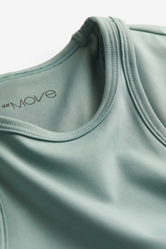 DryMove™ Seamless Sports Leggings - Light teal - Ladies