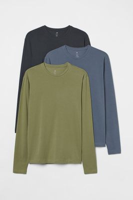 3-pack Slim Fit Jersey Shirts