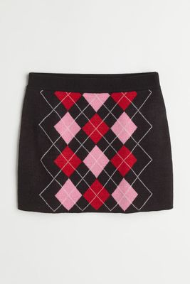 Jacquard-knit Skirt