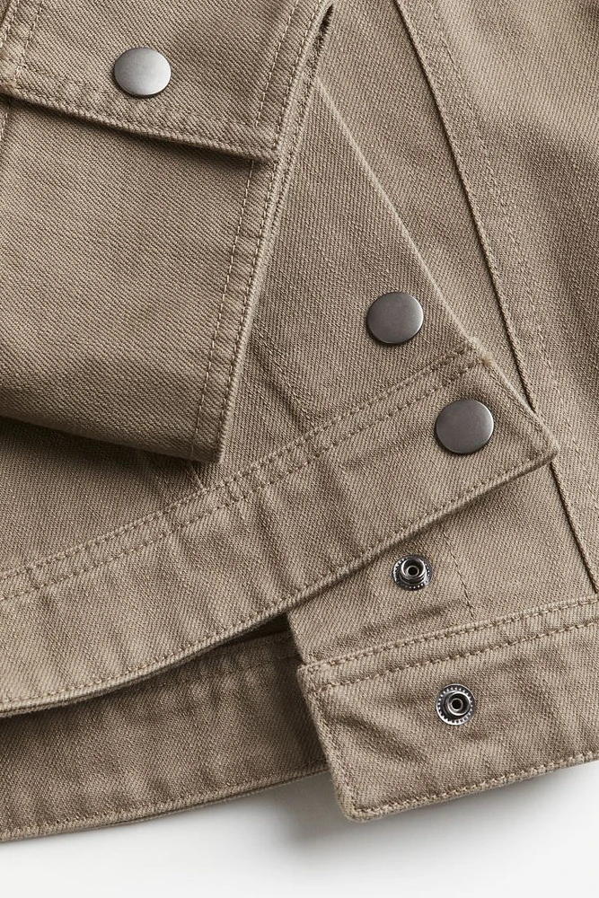 Tapered-waist Twill Jacket