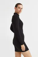 Rib-knit Bodycon Dress