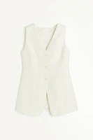 Linen-blend Suit Vest