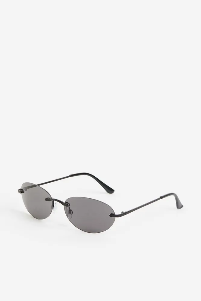 Rimless Oval Sunglasses