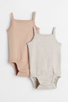 2-pack Ribbed Cotton Bodysuits