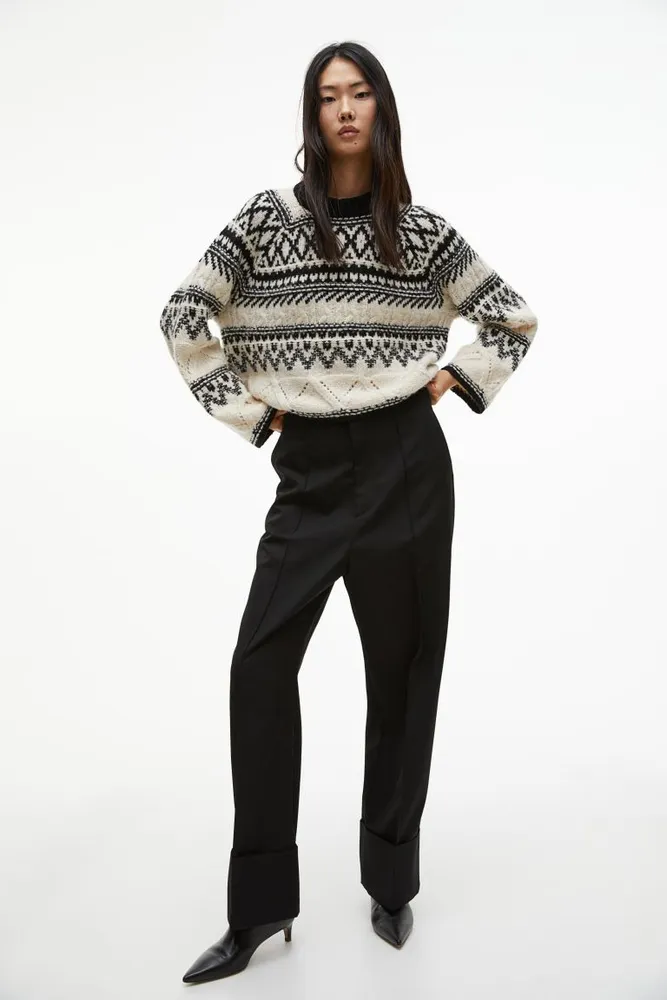 Weekday Aggie jacquard knit sweater in multi colour