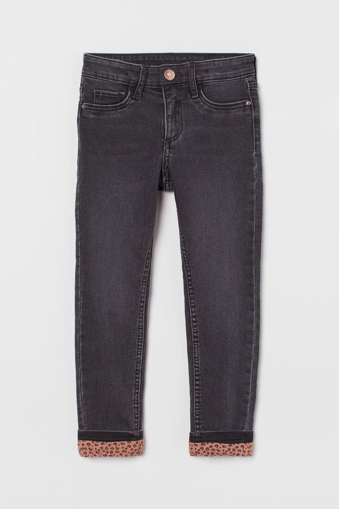 Skinny Fit Lined Jeans