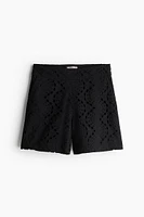 Eyelet Embroidered Shorts