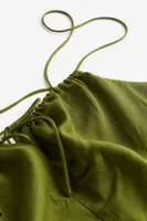 Linen-blend Dress