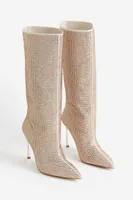 Rhinestone-embellished Boots