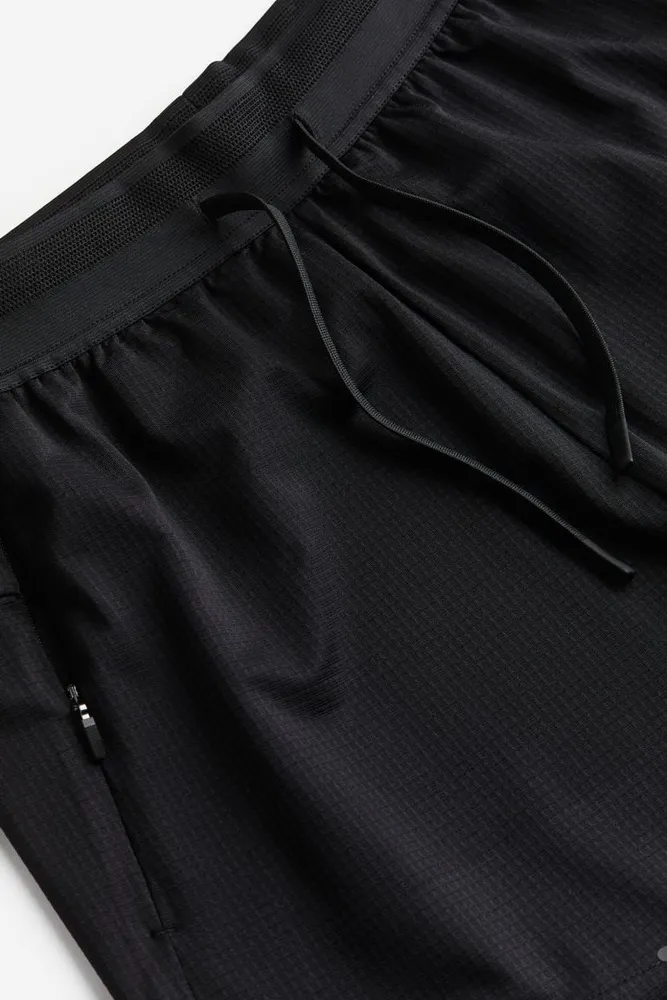 DryMove™ Stretch Sports Shorts with Zipper Pockets - Black - Men