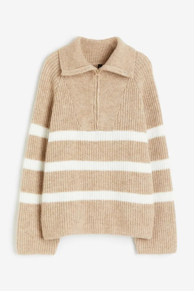 Oversized Half-zip Sweater