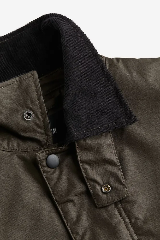 Loose Fit Water-repellent Canvas Jacket