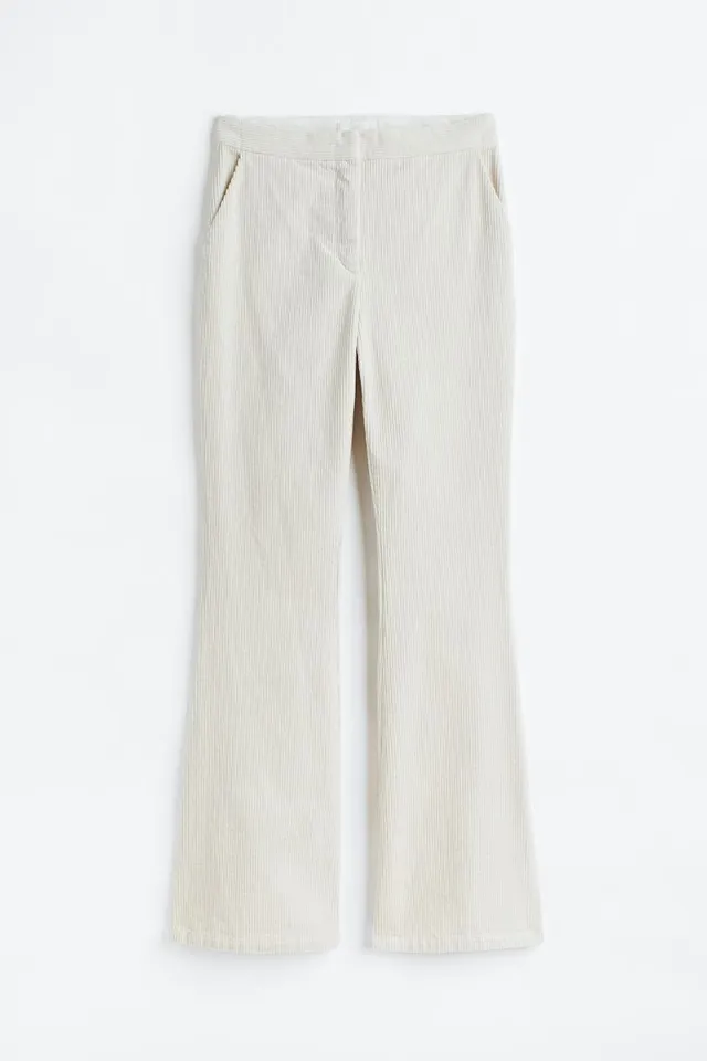 Flared Pull-on Corduroy Pants