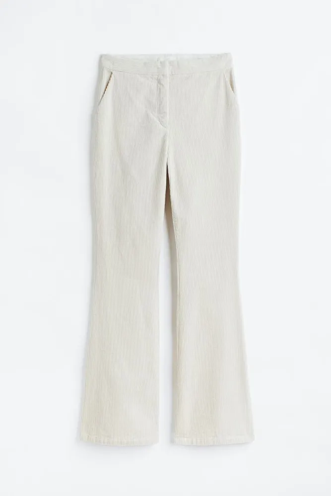 Day By Day Flare Pants Cream HN-1205 - Free Shipping at Largo Drive