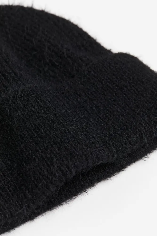 Fluffy-knit Hat