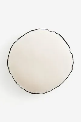 Coussin rond en velours
