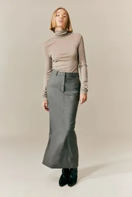 Wool-blend Pencil Skirt