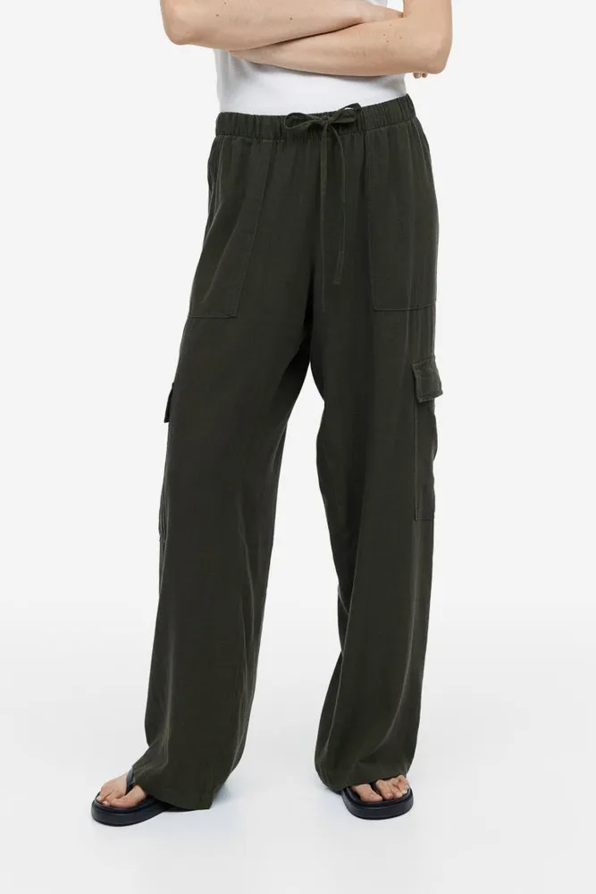H&M Linen-blend Pants  Galeries de la Capitale