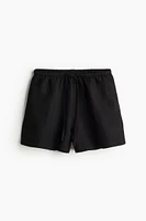 Linen-blend Pull-on Shorts