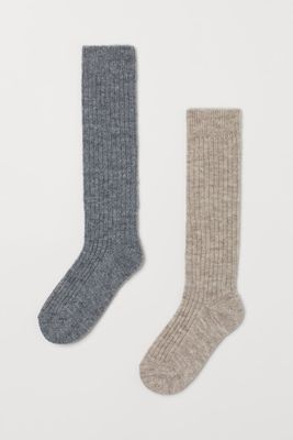 2-pack Wool-blend Knee Socks
