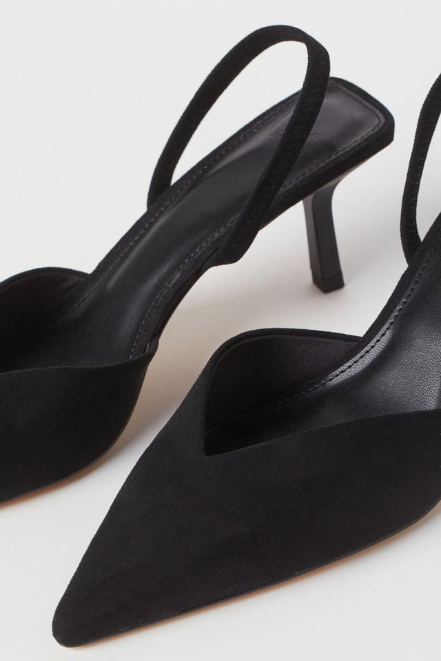 Old Navy Women's Faux-Leather Kitten-Heel Thong Mule Sandals - - Size 8