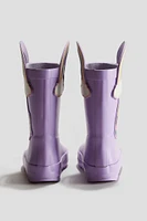 Embossed Rubber Boots