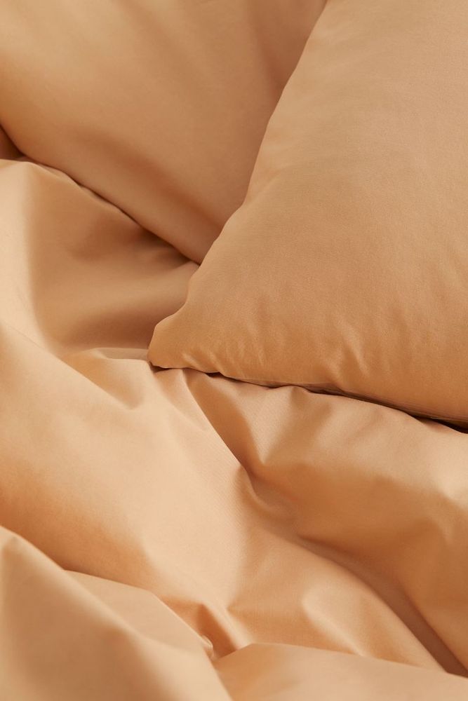 Cotton Percale Twin Duvet Cover Set