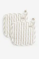 2-pack Striped Pot Holders