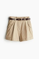 Belted Cargo Shorts