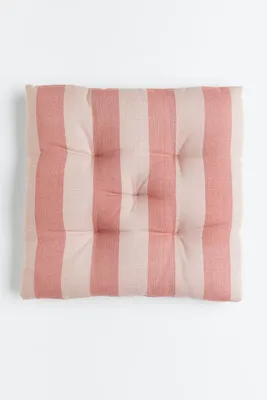 Striped Cotton Seat Cushion