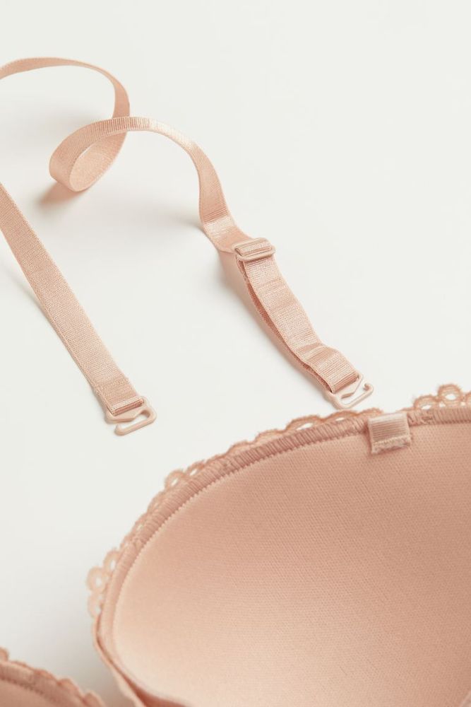 Padded Lace Balconette Bra