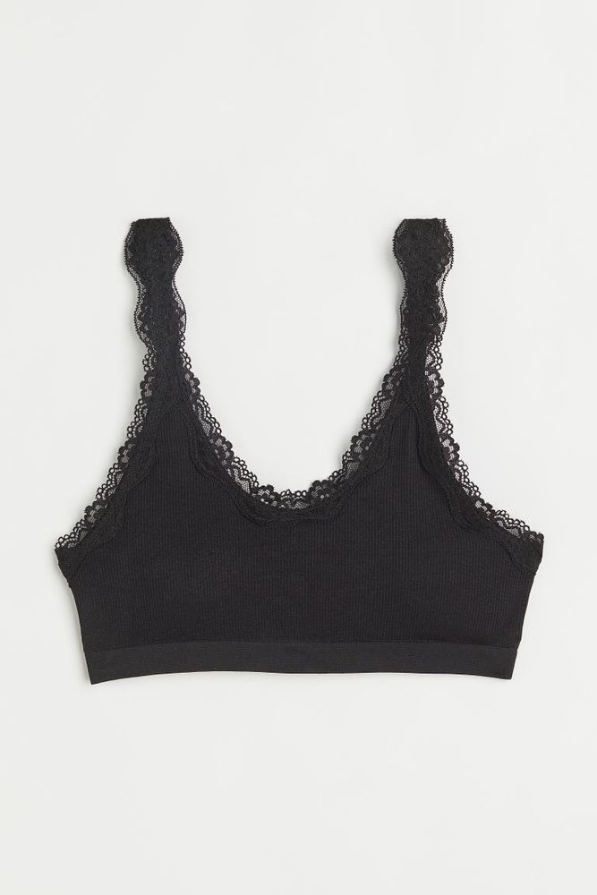 H&M Lace-trimmed Padded Bra