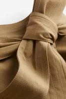 Tie-belt Wrap Skirt