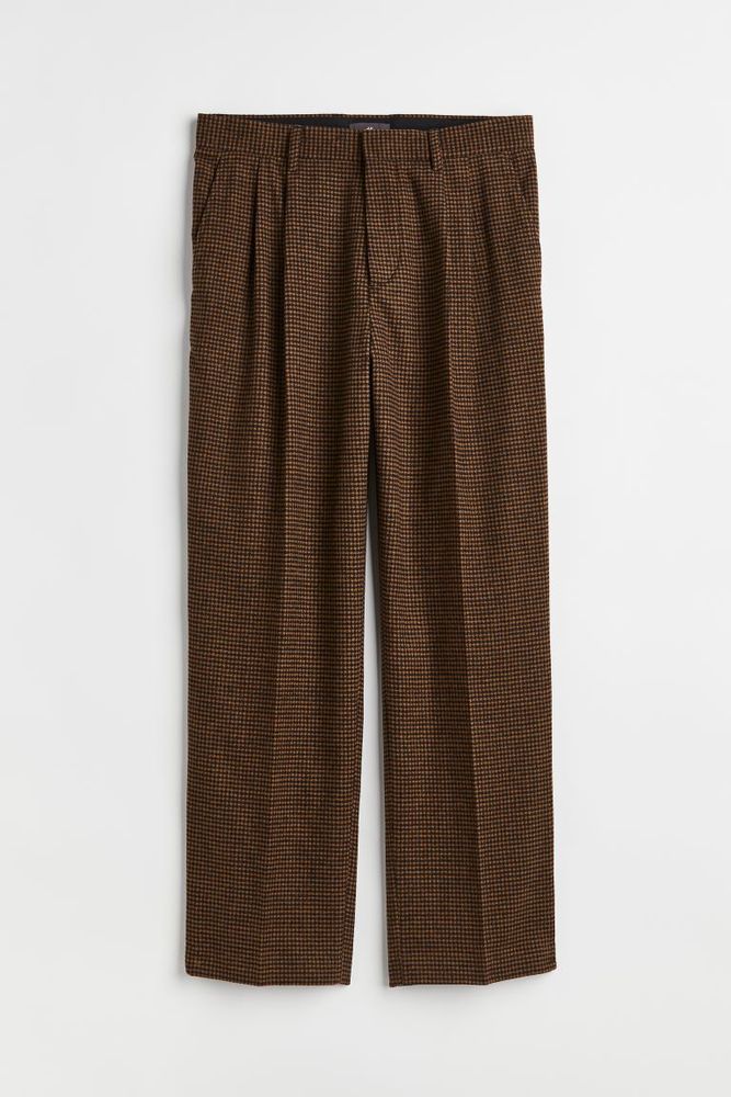 Relaxed Fit Wool-blend Pants