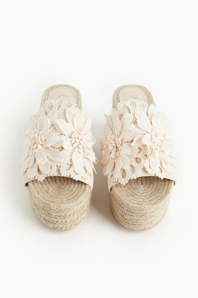 Wedge-heeled Espadrille Sandals