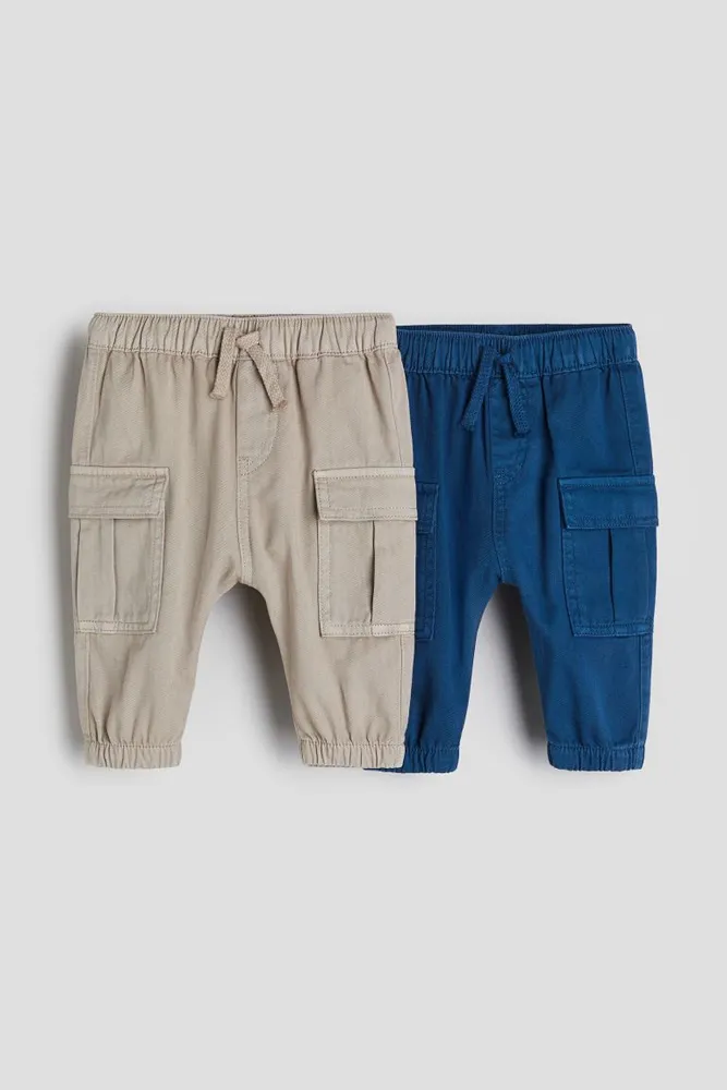 H&M 2-pack Cotton Twill Joggers