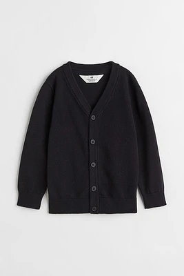 Fine-knit Cotton Cardigan